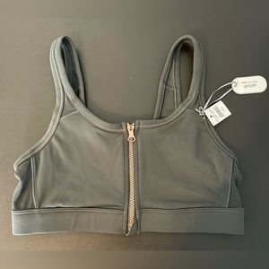 Aerie Sports Bra With Zipper Size Small NWT